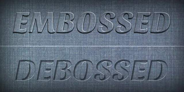 Custom Projects - img Embossed Debossed