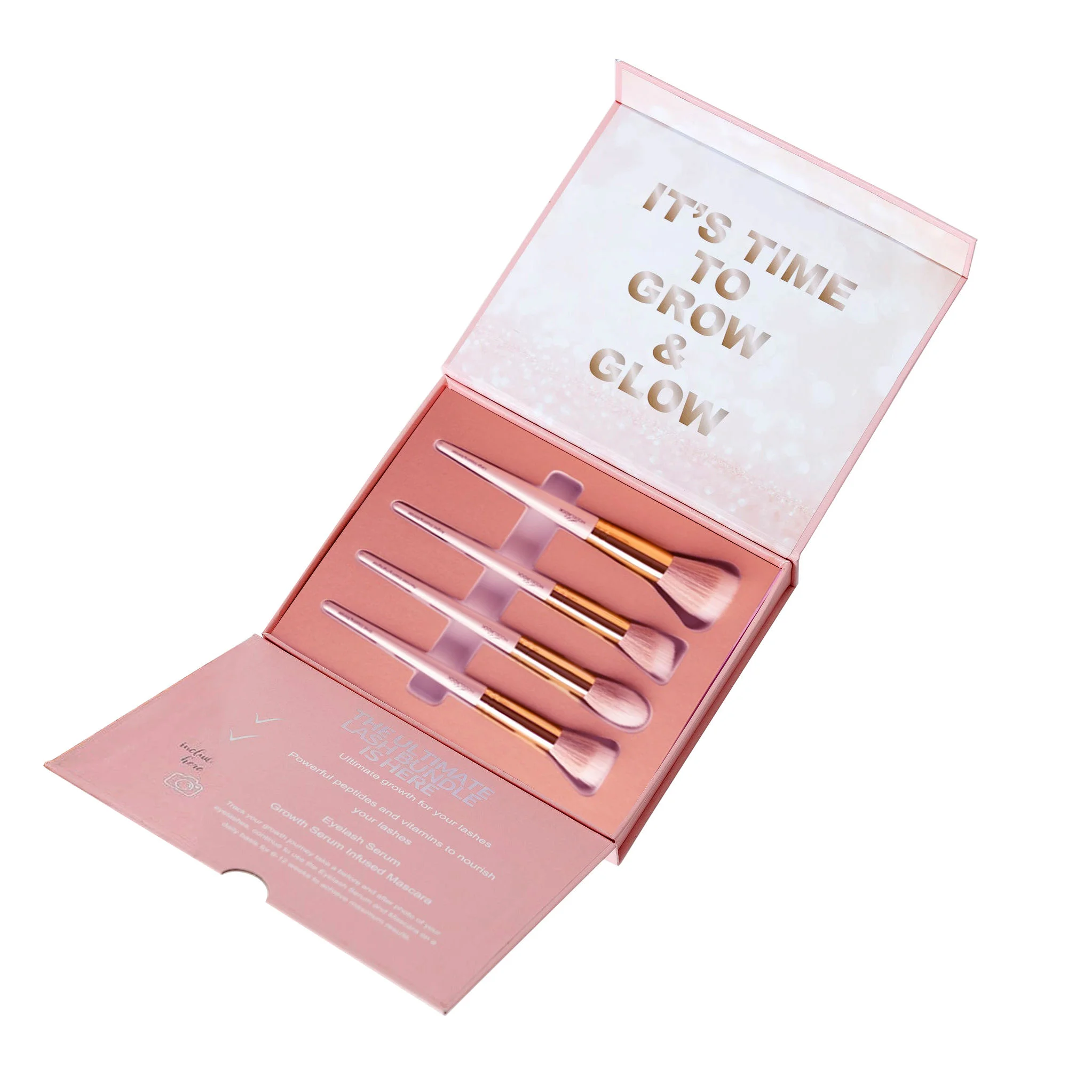 Caixa de embalagem de pincel de maquiagem de papelão de luxo personalizada  para pincéis de maquiagem - Embalagem de joias personalizada | RichPack, image size:2046x2046