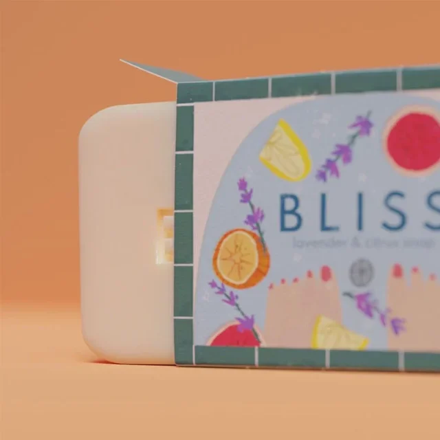 Упаковка коробки для мила з крафт-паперу ручної роботи з логотипом – 主图 003