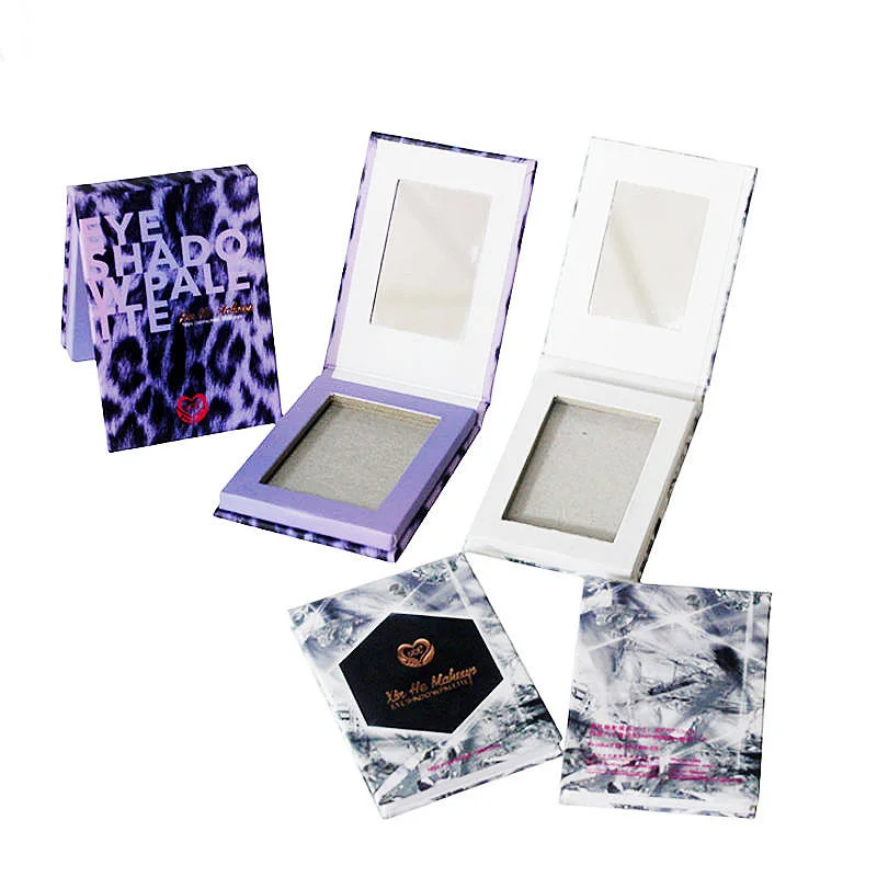 Anpassad logotyp Cartoon Eyeshadow Palette Papperslådor Ögonskugga Kartong Presentförpackningar - 主图 003