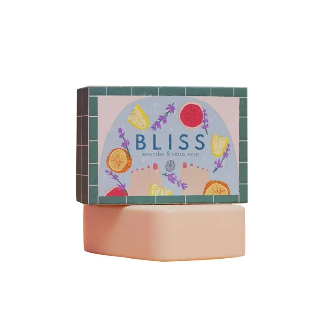 Упаковка коробки для мила з крафт-паперу ручної роботи з логотипом – 主图 004