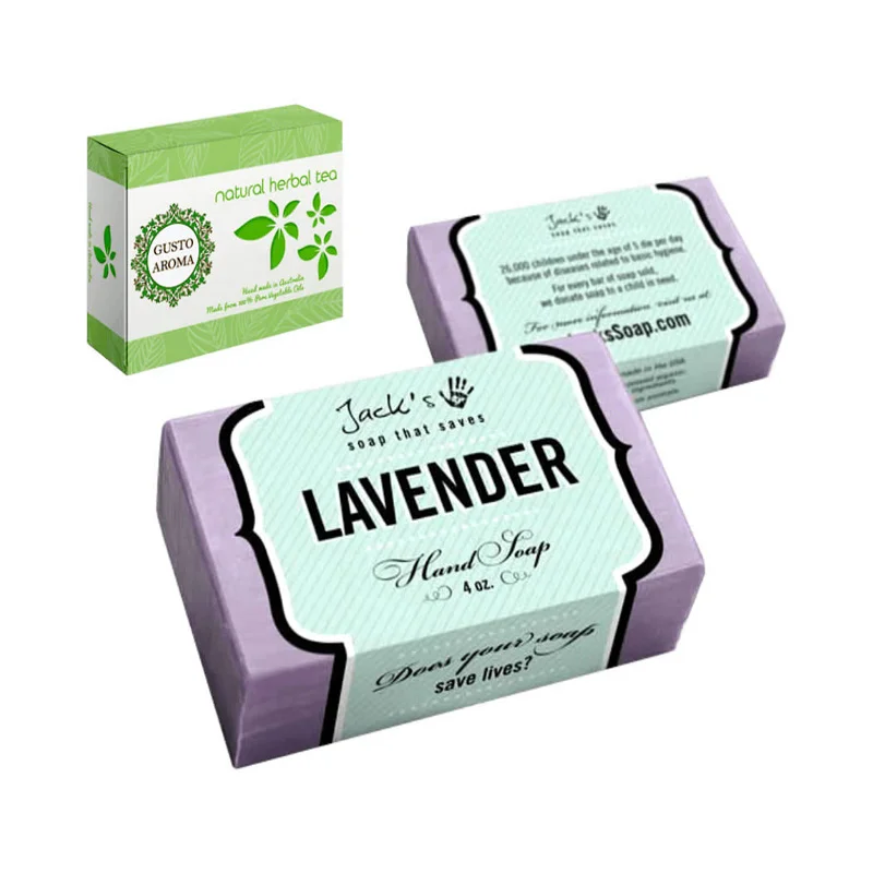 Zakázkově potištěná kosmetika osobní péče Skládací krabička na mýdlo Papírové balení – 主图 004