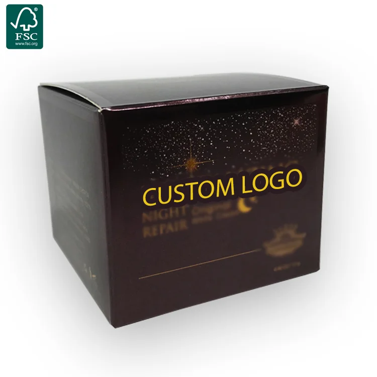 Luksus sølvpapir firkantede kosmetikkbokser Emballasje for essensiell olje Custom Logo Folding - 主图 005