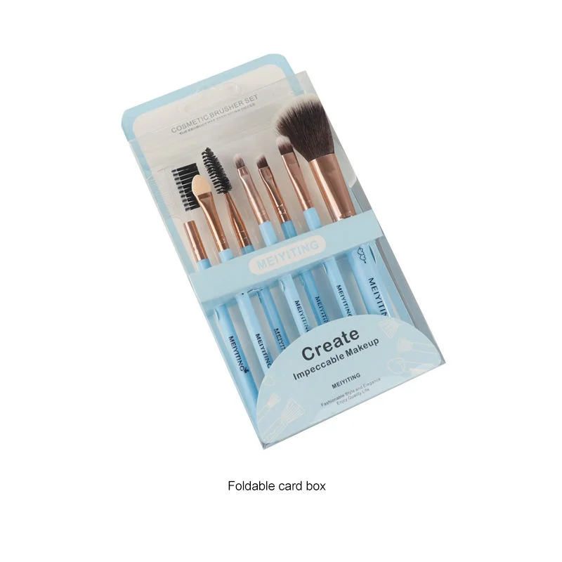 Conjunto de pincéis de maquiagem cosméticos embalagem caixa de papel de presente com caixa de pincéis cosméticos - 主图 005