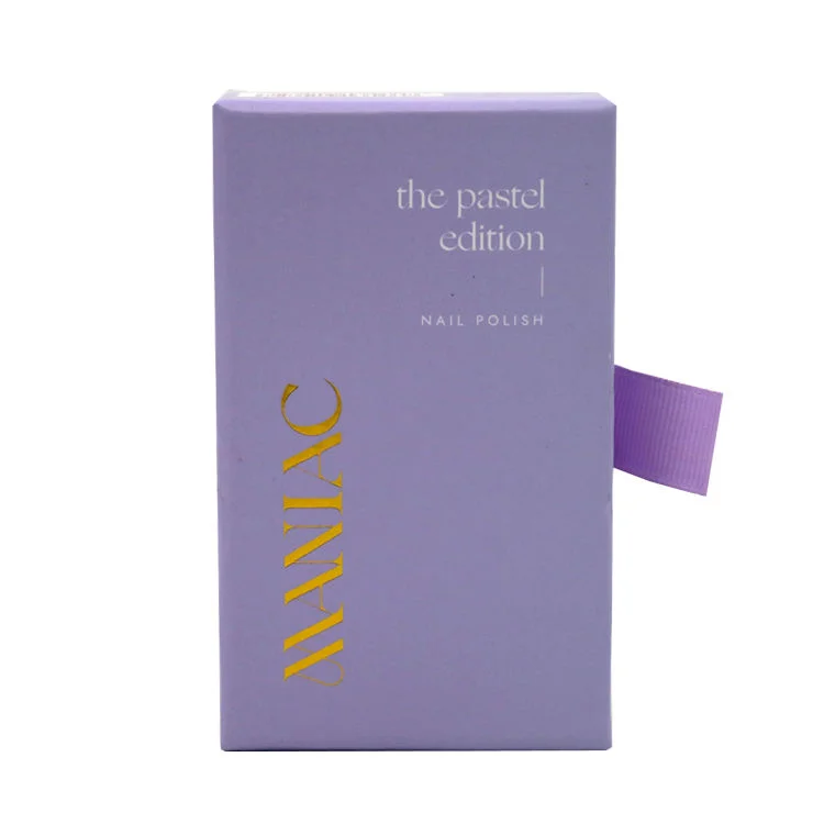 Caixa de perfume de embalaxe de botellas de aceite esencial de caixón de papel ríxido personalizado - 主图 005