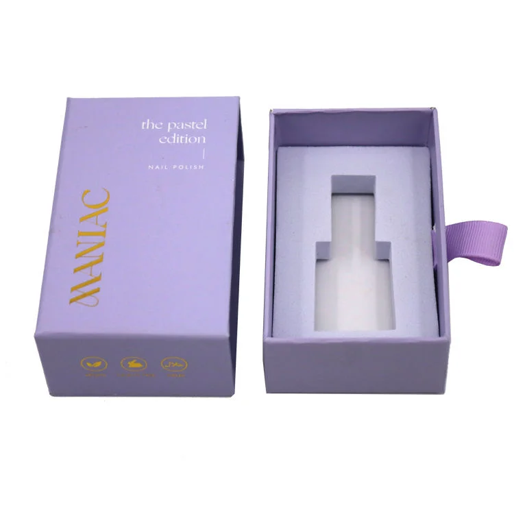 Caixa de perfume de embalaxe de botellas de aceite esencial de caixón de papel ríxido personalizado - 主图 006