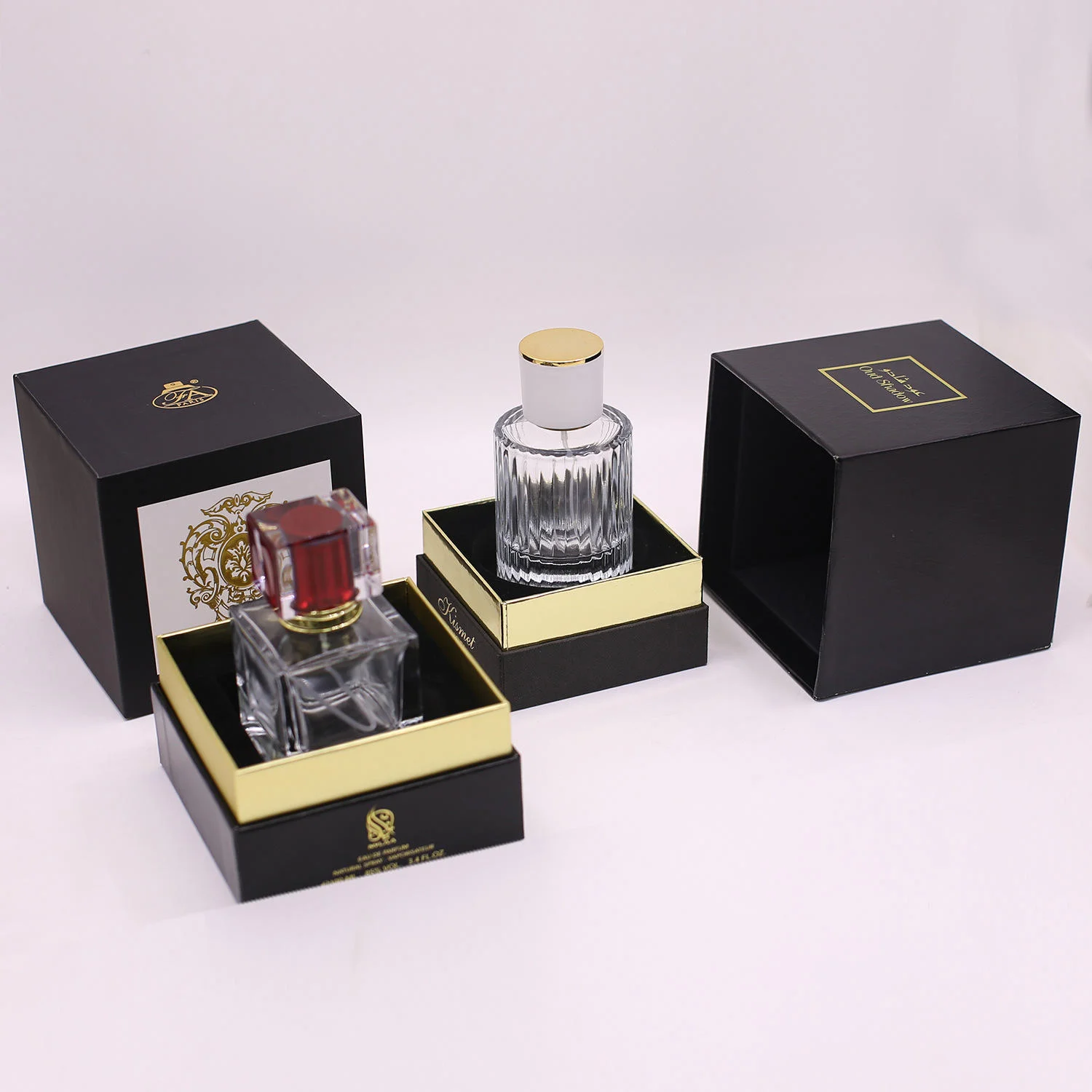 Luxury Perfume Custom Logo Lid At Base Box 50ml 100ml Empty Perfume Box Packaging - 主图 006