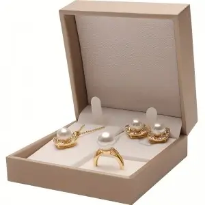 Wedding Ring Boxes with Custom Branding Options | Perfect for Jewelry Brands Focused on High-End Presentation for Special Wedding Occasions and Large Orders - 10008