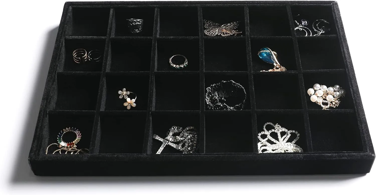 Luxurious and Soft Velvet Ring Trays for Retail | Sophisticated and Durable Display Solutions for Jewelry Stores Seeking Elegant In-Store Showcases - 10017