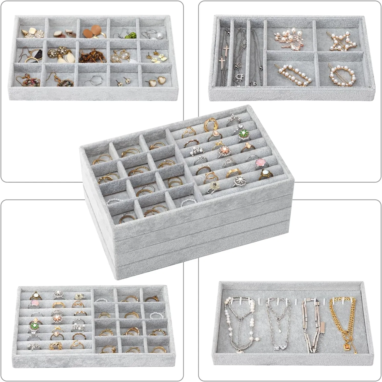 Functional Bulk Jewelry Trays and Organizers for Wholesale Orders | Efficient Storage for Jewelry Suppliers Focused on Large-Scale Inventory Management - 10032