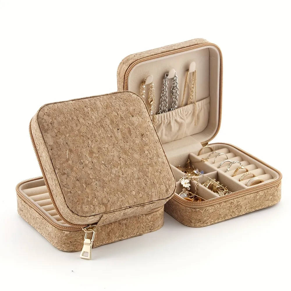Compact and Cute Mini Travel Jewelry Organizer | Portable and Space-Saving Storage for Jewelry Retailers Needing Secure Travel-Friendly Solutions - 10068