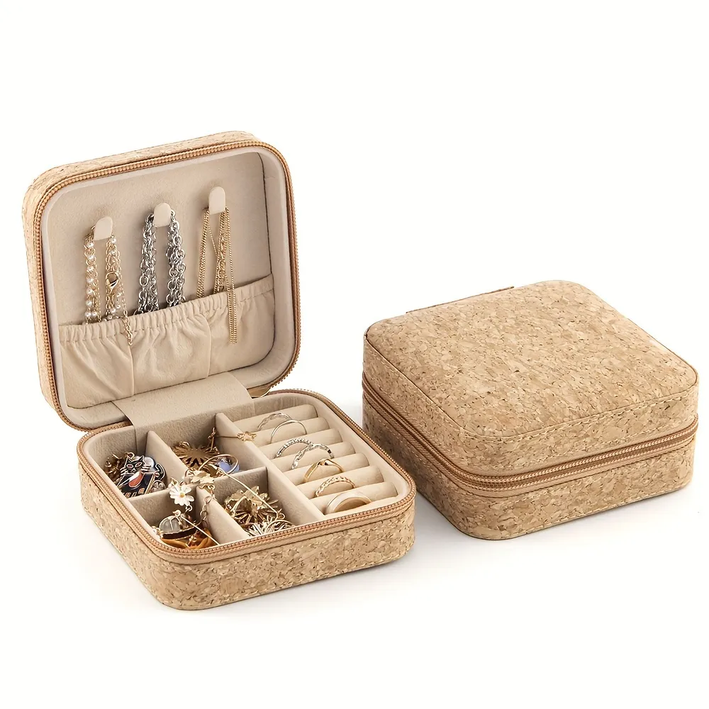 Compact and Cute Mini Travel Jewelry Organizer | Portable and Space-Saving Storage for Jewelry Retailers Needing Secure Travel-Friendly Solutions - 10071