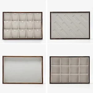 Bespoke Handcrafted Wooden Jewelry Trays with Custom Engravings | Tailored Display Solutions for Suppliers and Retail Businesses Needing Custom Manufacturing - 10081