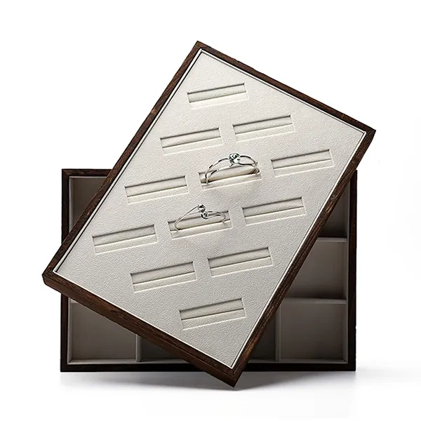 Bespoke Handcrafted Wooden Jewelry Trays with Custom Engravings | Tailored Display Solutions for Suppliers and Retail Businesses Needing Custom Manufacturing - 10083