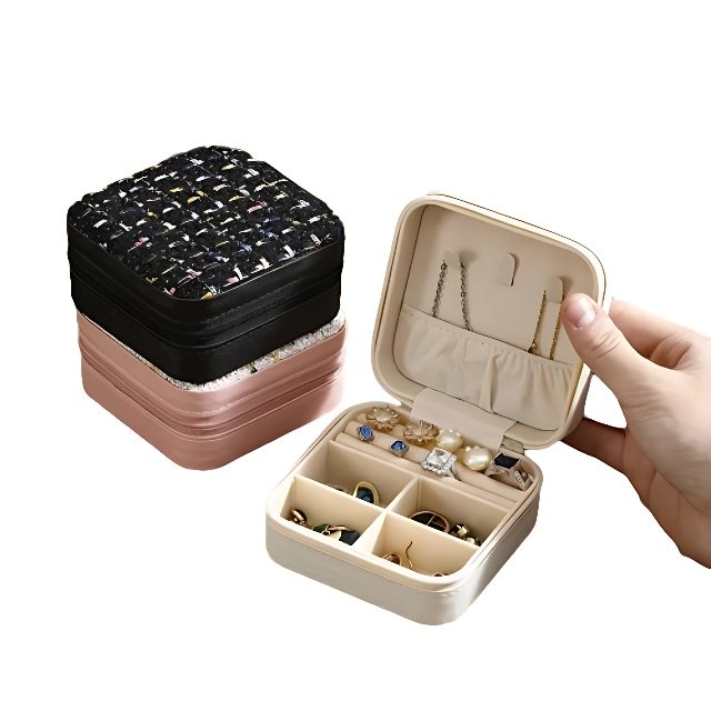 Versatile Jewelry Travel Case for Necklaces and Bracelets | Customizable and Secure Jewelry Carrying Case by Richpack for Professional Travel - 10113
