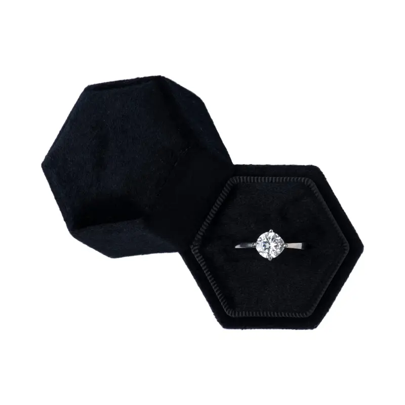 Richpack Exquisite and Tactile Small Velvet Jewelry Boxes for Rings - Delicate & Luxurious Storage Solutions for Jewelry Merchants. - 10132