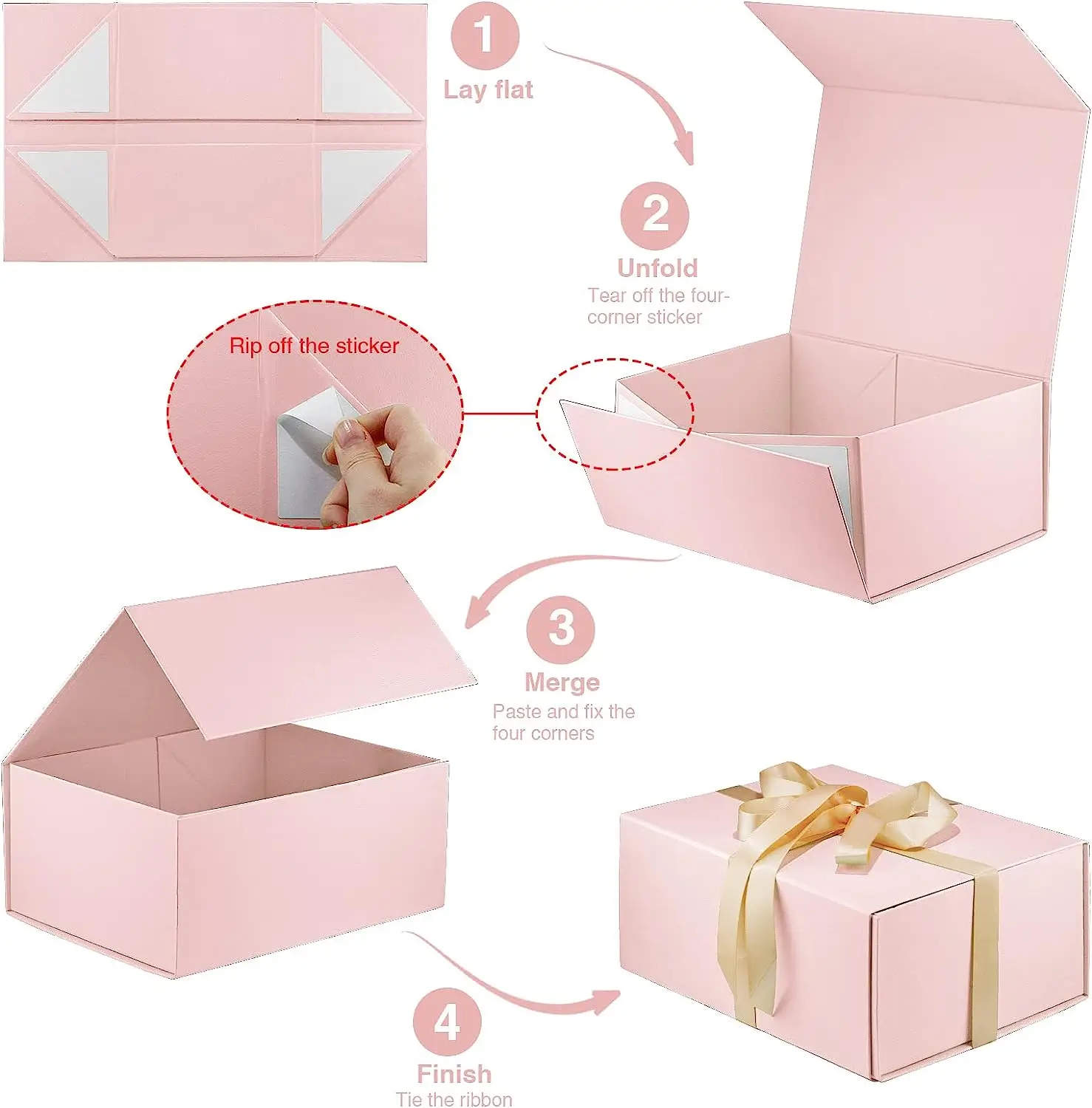 Durable Magnetic Closure Rigid Boxes with Silk Inserts for Premium Gifts | Tailored for Luxury Brands Seeking High-End Presentation for Corporate Gifting - 10153