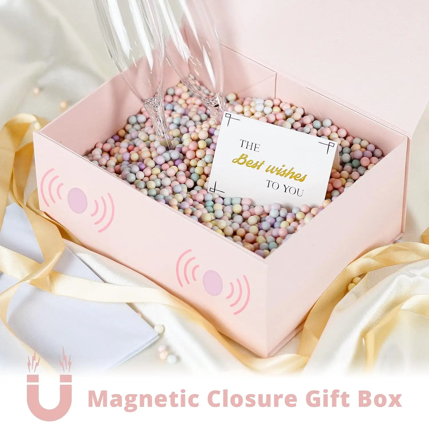 Durable Magnetic Closure Rigid Boxes with Silk Inserts for Premium Gifts | Tailored for Luxury Brands Seeking High-End Presentation for Corporate Gifting - 10157