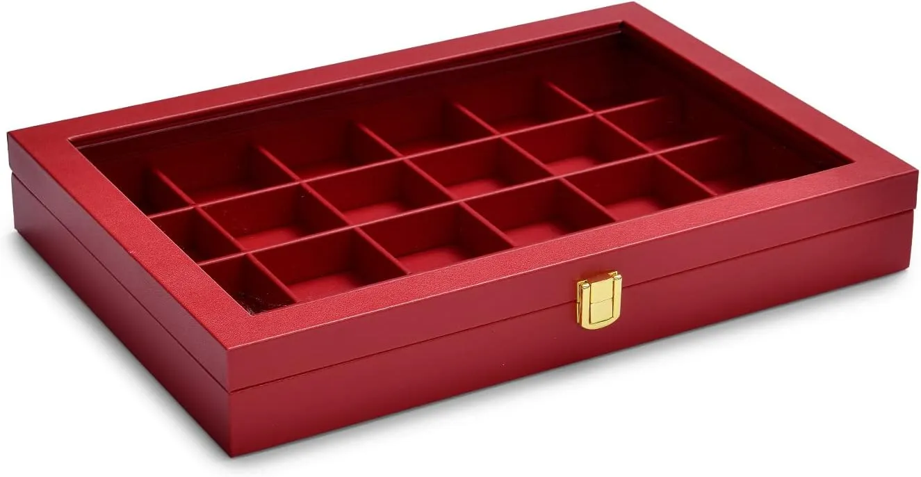 Customizable Stackable Jewelry Trays with Adjustable Compartments | Perfect for Jewelers Needing Flexible and Efficient Storage Options - 10181