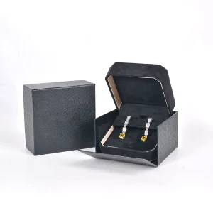 Stylish Hoop Earring Boxes | Premium Jewelry Box For Hoop Earrings & Black Velvet Earrings Elegant Jewelry Box for Hoop Earrings - 10182