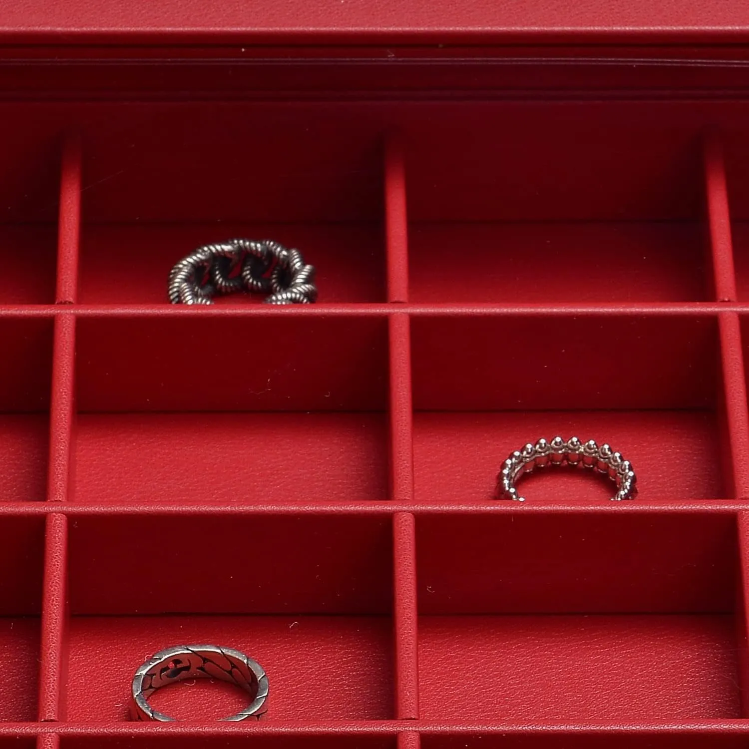 Customizable Stackable Jewelry Trays with Adjustable Compartments | Perfect for Jewelers Needing Flexible and Efficient Storage Options - 10195