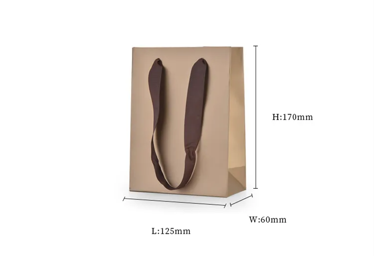 Richapck Premium Luxury Paper Bags with Satin Handles | High-End Packaging for Jewelry Stores Needing a Touch of Sophistication and Exclusivity - 10201