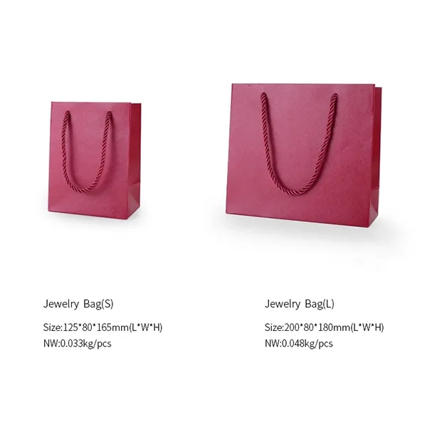 Sophisticated Laminated Paper Bags with a Premium Glossy Finish | Superior Packaging Solutions for Jewelry Merchants and High-End Retail Displays - 10208