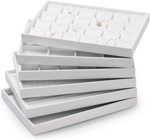 Versatile Custom Multi-Compartment Jewelry Organizers with Dividers | Ideal Storage Solutions for Jewelry Merchants Needing Organized and Secure Displays - 10237