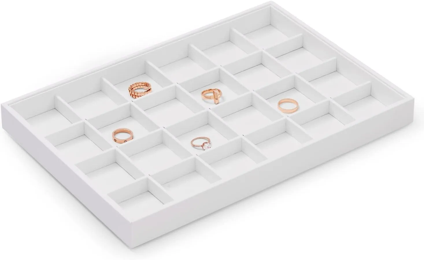 Versatile Custom Multi-Compartment Jewelry Organizers with Dividers | Ideal Storage Solutions for Jewelry Merchants Needing Organized and Secure Displays - 10238