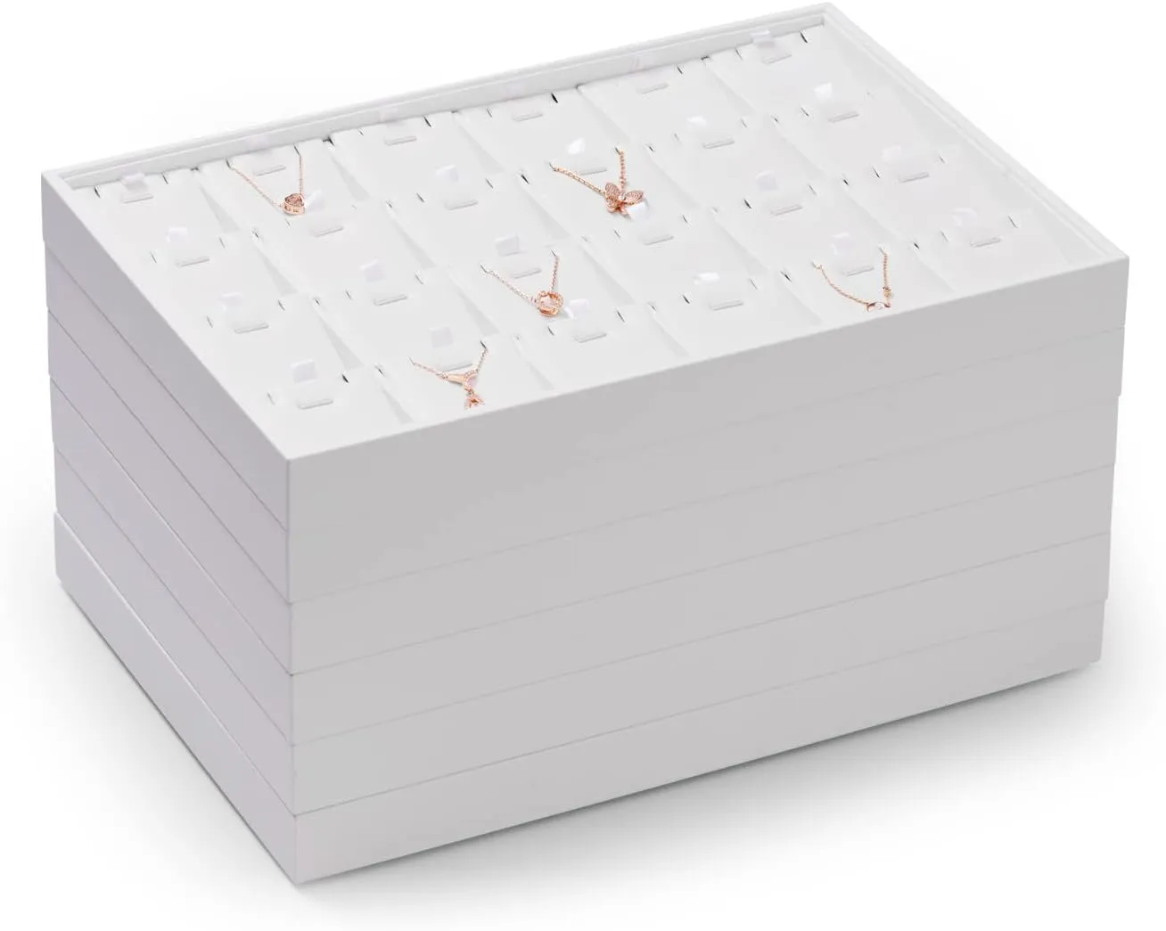 Versatile Custom Multi-Compartment Jewelry Organizers with Dividers | Ideal Storage Solutions for Jewelry Merchants Needing Organized and Secure Displays - 10240
