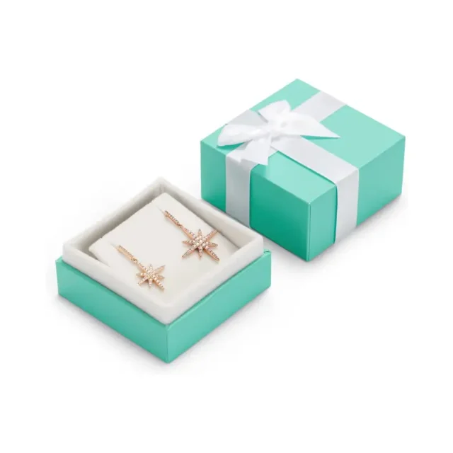 Eco-Friendly Recycled Paper Earring Gift Boxes | Sustainable Packaging for Conscious Brands Customizable Green Solutions for Wholesale - 10285