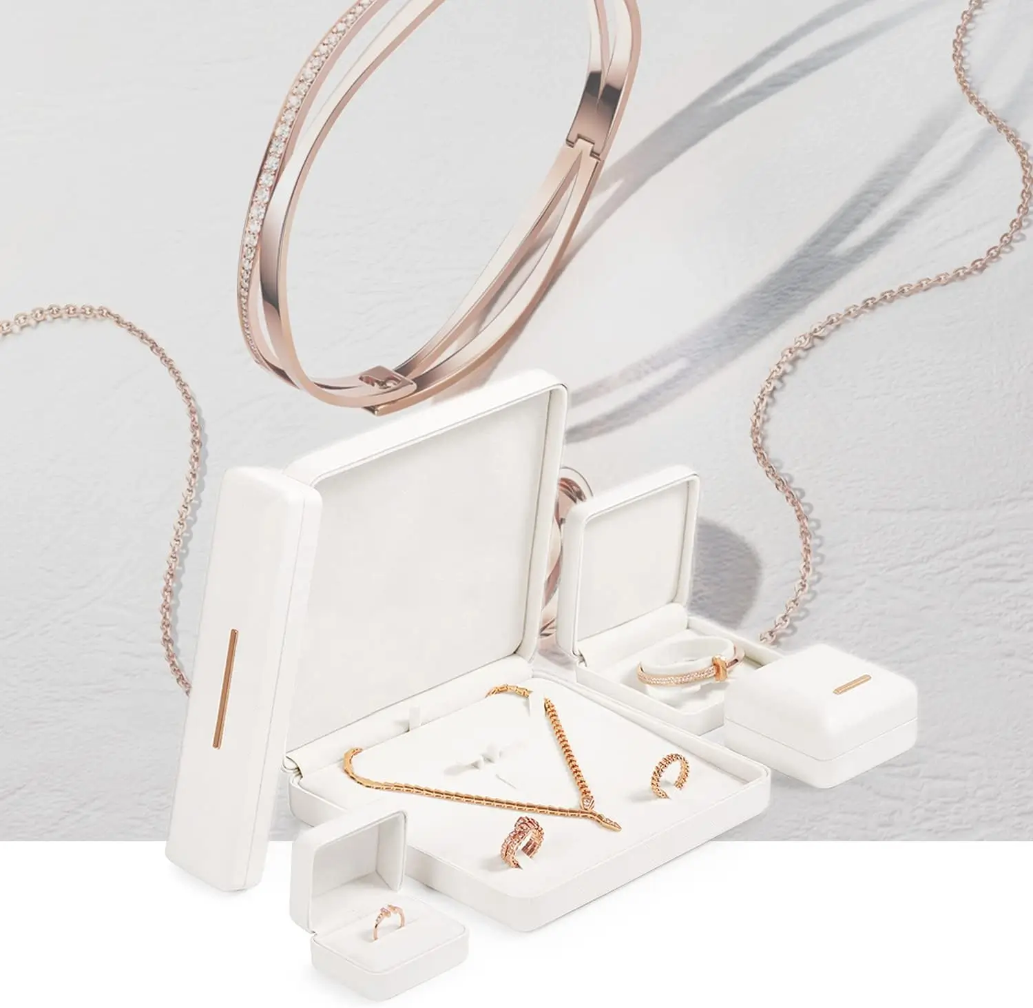 Compact Leather Jewelry Boxes for Travel | Secure and Stylish On-the-Go Storage for Jewelry Richpack Travel Jewlery Packaging Solution - 10300