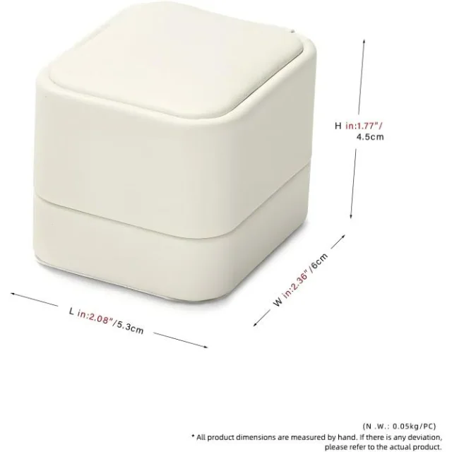 Custom Leather Ring Boxes for Engagement | Elegant and Personalized Packaging for Special Moments Like Wedding Engagement & Birthday - 10399