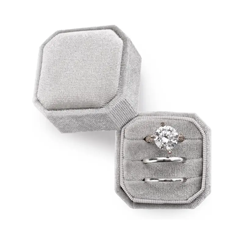 Premium Ring Jewelry Boxes for Elegant Displays | Single and Multi-Ring Jewelry Boxes Multiple Choices for Wholesale Suppliers - 10408