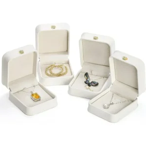 Білі шкатулки преміум-класу для стильних подарунків | Міцне та вишукане пакування для оптових і оптових замовлень ювелірних виробів вітається в Richpack - 10512
