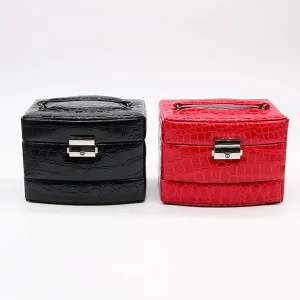 Durable Leather Multi-Tier Jewelry Boxes | Space-Saving Storage Solutions for Jewelers Needing Organized and Stylish Display Options - 10596