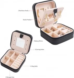 Protective Compact Jewelry Organizers with Zippers | Secure Storage for Jewelry Retailers Needing Reliable and Travel-Friendly Packaging - 10606