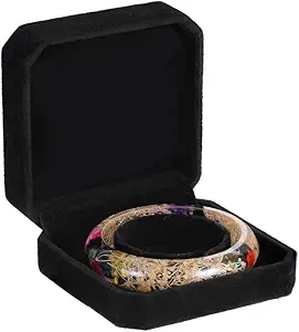 Luxurious Black Velvet Jewelry Box Custom Velvet Bracelet Box for Elegant Gift Presentation Classic for Necklace Pendant | Richpack - 515l6j4HEeL. AC SX300 SY300 QL70 FMwebp
