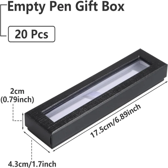 Empty Pen Gift Boxes with Transparent Lids | Customizable Designs with Cushion Inserts Ideal for Corporate and Retail Gifting - 61FiuDTSZAL. AC SL1500