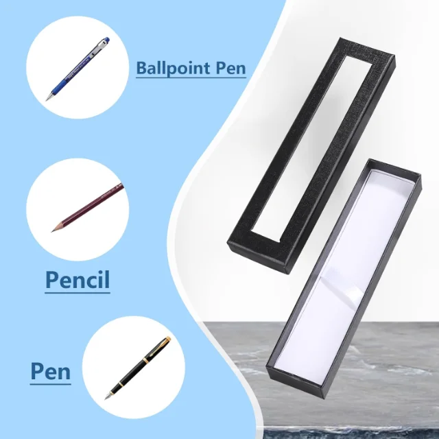 Empty Pen Gift Boxes with Transparent Lids | Customizable Designs with Cushion Inserts Ideal for Corporate and Retail Gifting - 61X+bEnpk8L. AC SL1500