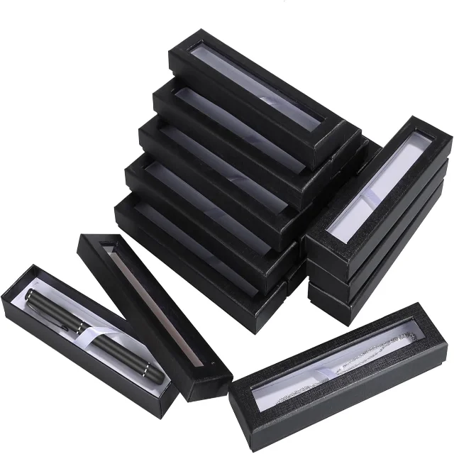 Empty Pen Gift Boxes with Transparent Lids | Customizable Designs with Cushion Inserts Ideal for Corporate and Retail Gifting - 61Xl+44epbL. AC SL1500