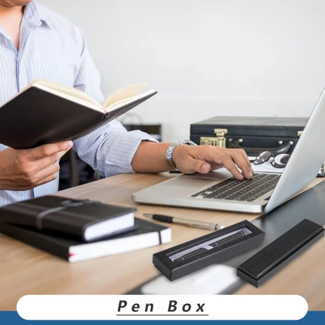 Empty Pen Gift Boxes with Transparent Lids | Customizable Designs with Cushion Inserts Ideal for Corporate and Retail Gifting - 71RvlsAS95L. AC SL1500