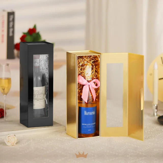 Luxury Champagne Gift Boxes with Windows | Large Champagne Gift Box with Magnetic Lids for Retailers, Events, and Corporate Gifting - 71+qCNLcW1L. AC SL1500