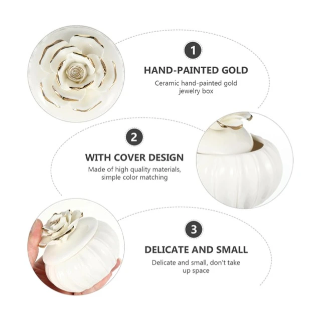 Unique Jewelry Boxes with Distinctive Designs | Chic Ceramic Jewelry Box Custom Storage Solutions for Personalized Gifting by Richpack - Chic Ceramic Jewelry Box4