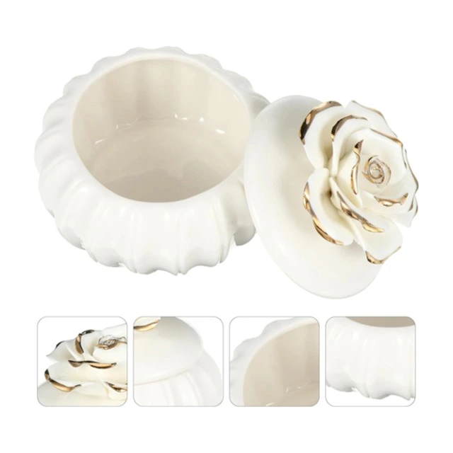 Unique Jewelry Boxes with Distinctive Designs | Chic Ceramic Jewelry Box Custom Storage Solutions for Personalized Gifting by Richpack - Chic Ceramic Jewelry Box5