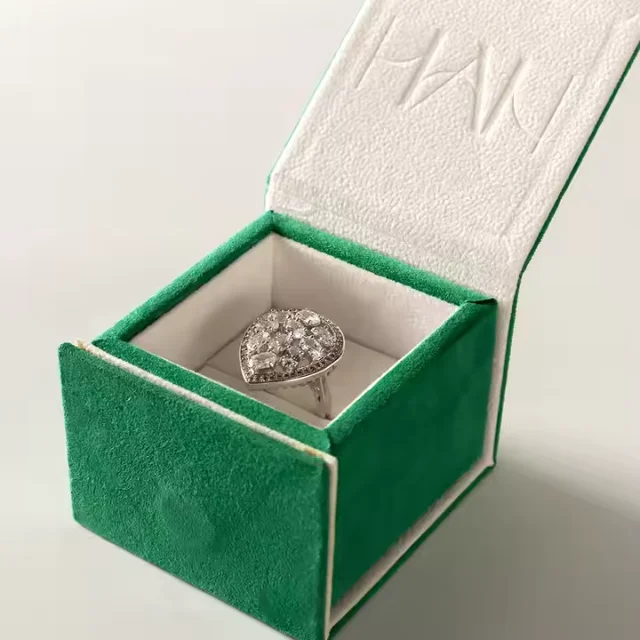 Leveraging Technology to Enhance the Security Features of Jewelry Packaging - Custom velvet jewelry boxes with magnetic closure and logo5