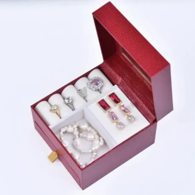 Richpack Drawer Jewelry Boxes for Easy Organization | Spacious Jewelry Box with Multi-Layer Drawers for Neat Jewelry Storage - DSC 7706