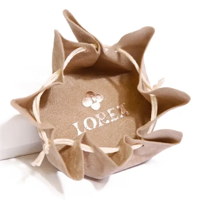 Eco-Friendly Compostable Jewelry Pouches with Custom Designs | Perfect for Jewelry Retailers Seeking Sustainable and Unique Branding Solutions - Flower jewelry pouch 209 to be packed