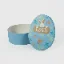 H Tags Collection - Fluorescent Green Color Egg Shape Packaging Box Rabbit Print Easter Gift Packing