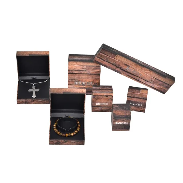 Richpack Eco-Friendly Bracelet Packaging | Sustainable Solutions for Retail and Gifts Customizable for Green Brand - H C SET WOOD